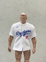 PB-JESY-50: 1/12 Custom miniature Fabric Dodgers Betts 50 Jersey for 6″ Figure