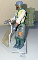 1990 Hasbro Original GI Joe ARAH STRETCHER V1 MEDICAL SPECIALIST Backpack Sled