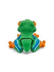 Lot 25 Articulated Frog Toy Mini 3D Printed Tree Frog Fidget Desk Pet – 1.25″