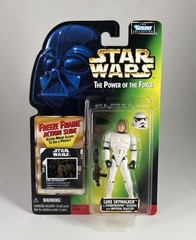 VTG 1997 Star Wars POTF2 Freeze Frame FF Luke Skywalker (Stormtrooper Disguise)