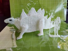 The First Gods STEGOSAURUS Lost World Creations Glow In The Dark PLA Figure