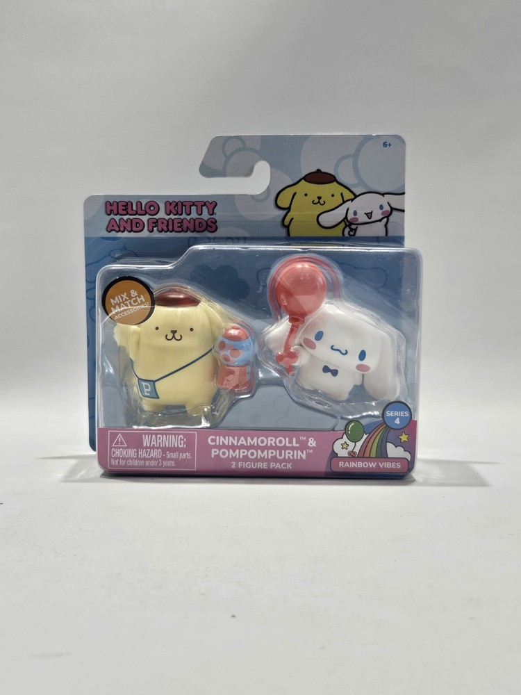 Hello Kitty and Friends Rainbow Vibes Series 4 -Cinnamoroll & Pompompurin