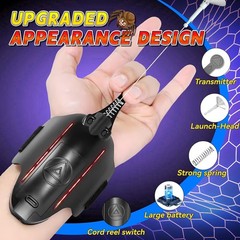 Spider Web Shooter with LED Light – 3.0 Spider Web Launcher Toy, Cool Gadget Web