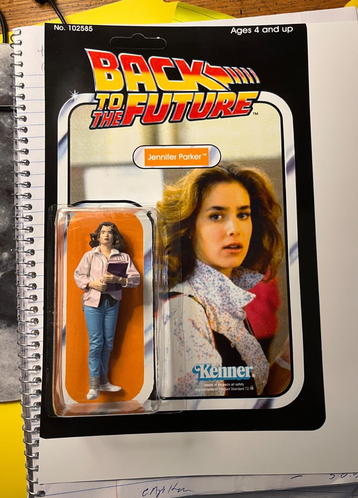 back to the future scarce jennifer parker figure mc fly girlfriend