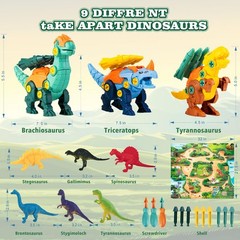 Betlys Dinosaur Toys For 3 4 5 6 7 8 Year Old Boys Take Apart Dinosaur Toys For