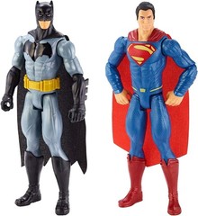 DC Comics Batman v Superman (2015) BATMAN & SUPERMAN 11″ Mega Action Figures!