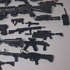 Rifles, pistols, weapons different Scale 1:12 1:6 Mixed Lot