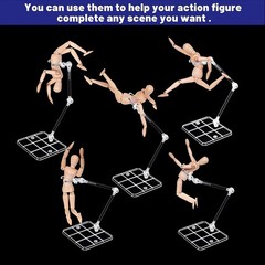 10 × Adjustable Action Figure Display Holder Base Doll Model Support Stand USA