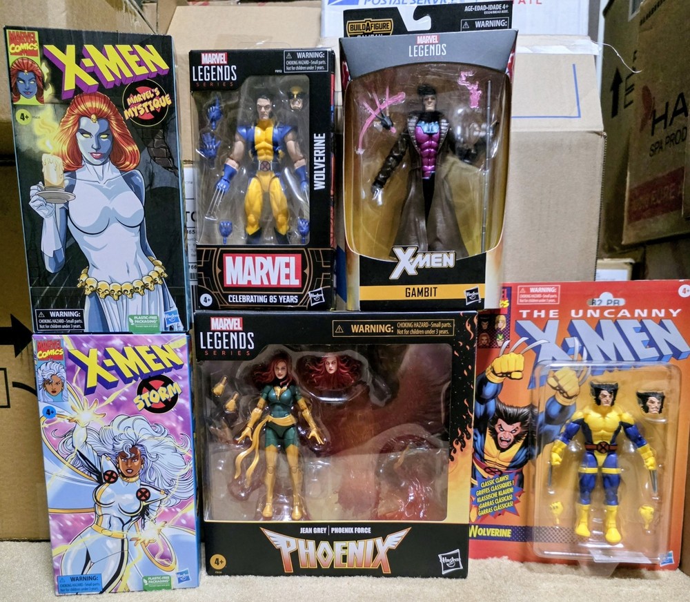 Marvel Legends Phoenix, Gambit, Storm, Mystique, 2 Wolverine
