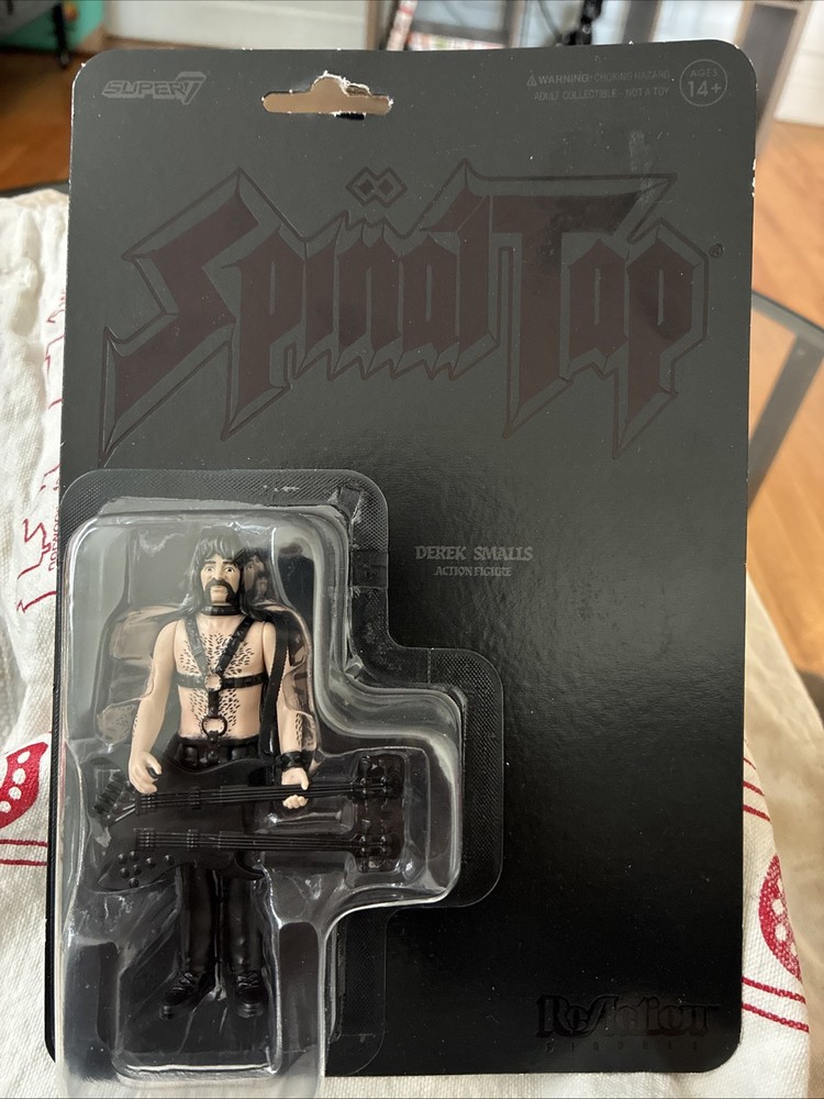 Super7 ReAction Spinal Tap Derek Smalls Action Figure None More Black