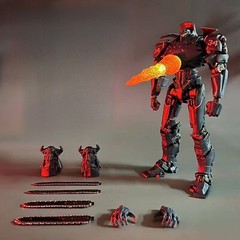 Uprising Side Jaeger Gipsy Danger Avenger 7″ Action Figure Toy LED Light Version