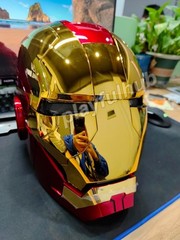Autoking Iron Man Mask Mk5 1:1 Helmet Wearable Voice Touch Cosplay Props Jarvis