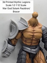3d Printed 1.0 Scale For Mythic Legions 1/12 figure – WAR GOD SOTARK ARMOR