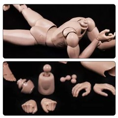 New MX02-A 12inch Europe Skin Male Action Figure Body Fit For 1/6 Head Sculptzzb