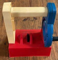 1980 Ideal Evil Knievel Team America Red White Blue Energizer Launcher Working