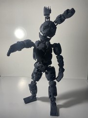 Unpainted fully articulated Springtrap Fnaf figure