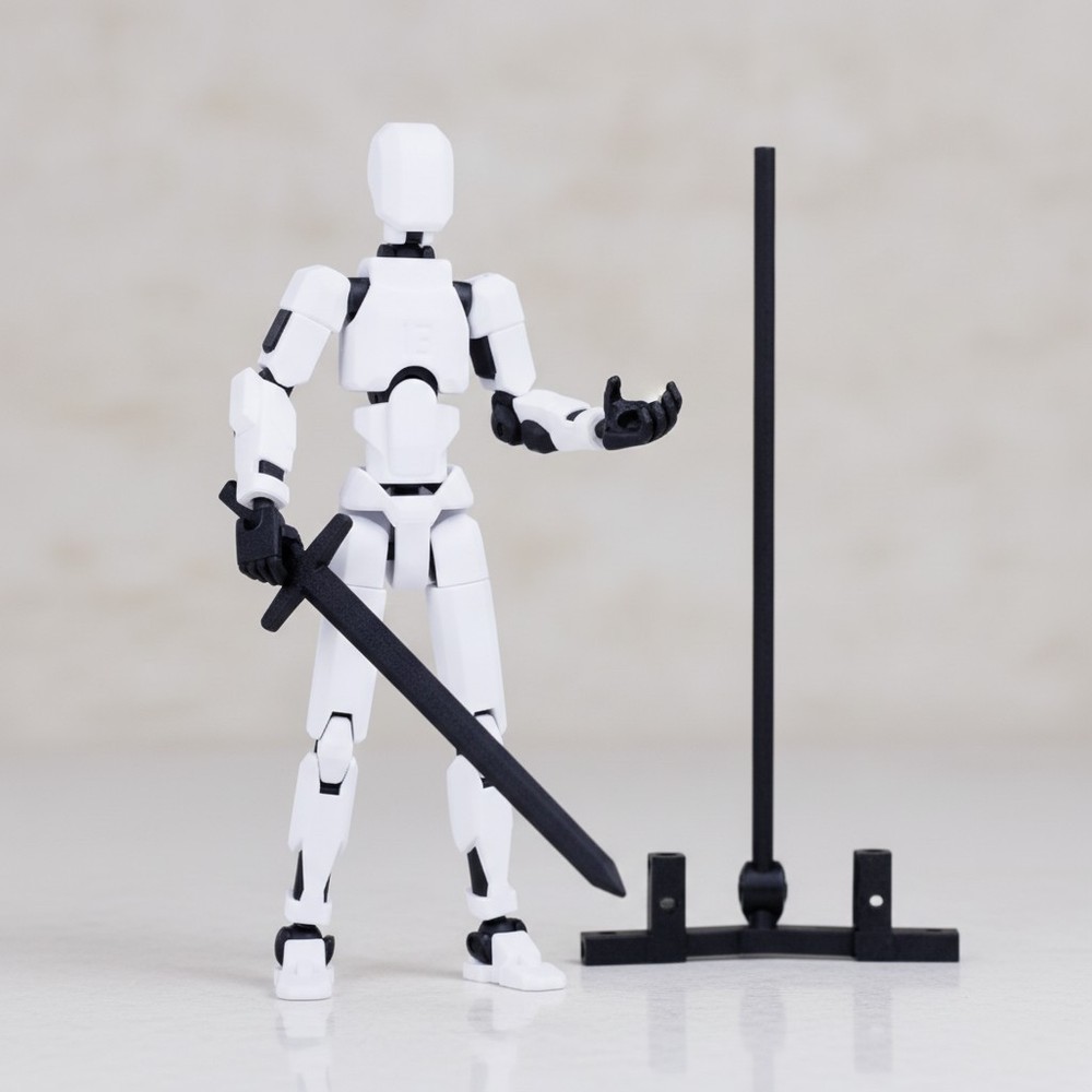 Customizable 3D Printed Titan 13 Action Figure – Fully Articulated Robot Toy