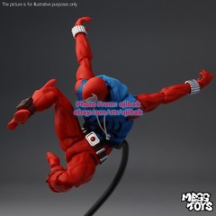 Mess Toys Spider-Man Scarlet Hero Blue Cloth Battle Suit Action Figure US STOCK