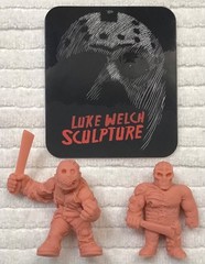 LUKE WELCH SCULPTURE RARE FRIDAY THE 13TH JASON VOORHEES & JASON X MINI FIGURES