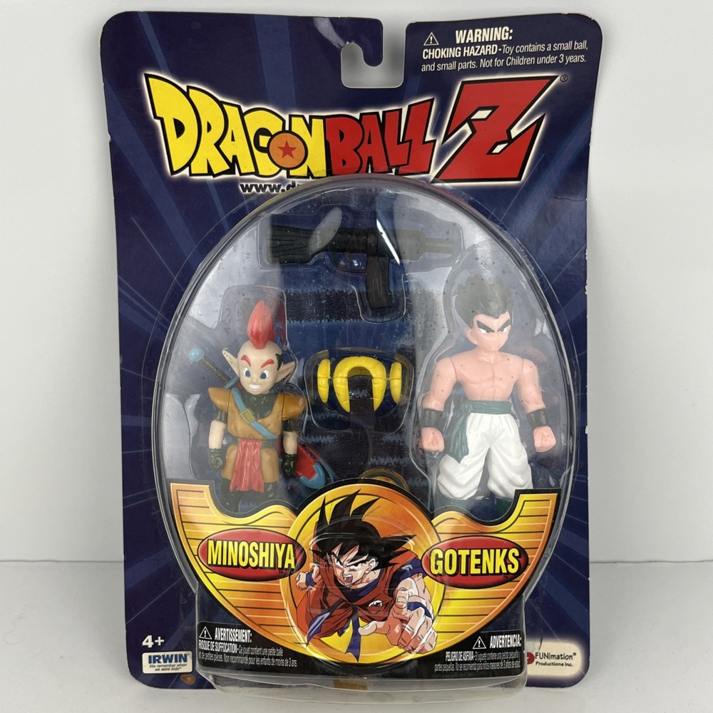 NEW Dragon Ball Z Minoshiya & Gotenks Action Figure Set SEALED Irwin Funimation
