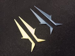 Blackstar star sword Black Star custom replacement gray & glow yellow swords lot
