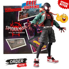 Spider-Man Action Figure Miles Morales Into The Spider Verse Toy Gift With Box ✅