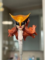 1/6 1/12 1/18 Hawkgirl Head Sculpt For 12″ 6″ 3.75″ Female Action Figure Body