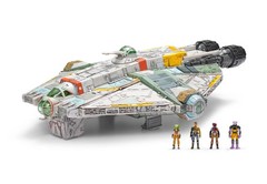 Star Wars Micro Galaxy Squadron 15” Ghost w 4 Mini Figures Lights & Sounds New