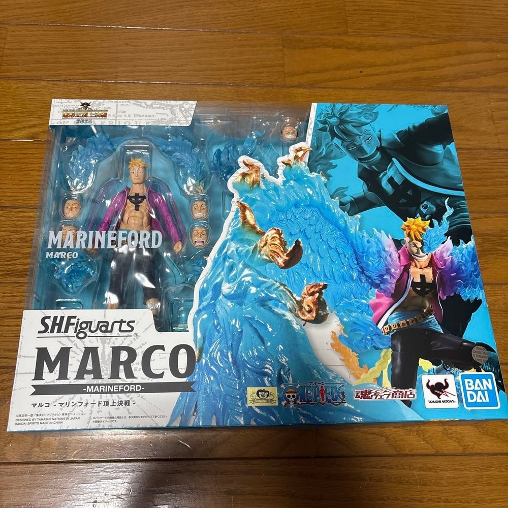 Bandai S.H.Figuarts Marco Marineford Summit War Ver. Action Figure New Japan