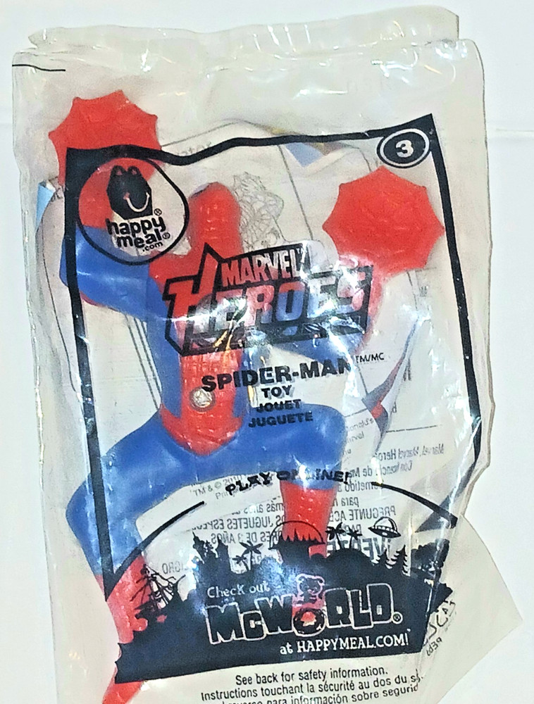 🔥🎟WEB SLINGING SPIDER-MAN 2010 McDonald’s Happy Meal Figure🔥