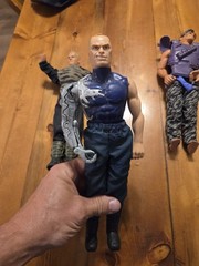 Lot Of 3 Max Steel GI Joe 12″ Actions Figure Cyborg Psycho More With Clothes 90s