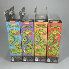BST AXN TMNT Street Style Letterman Jacket 5″ 4-Pack Action Figure Bundle – New
