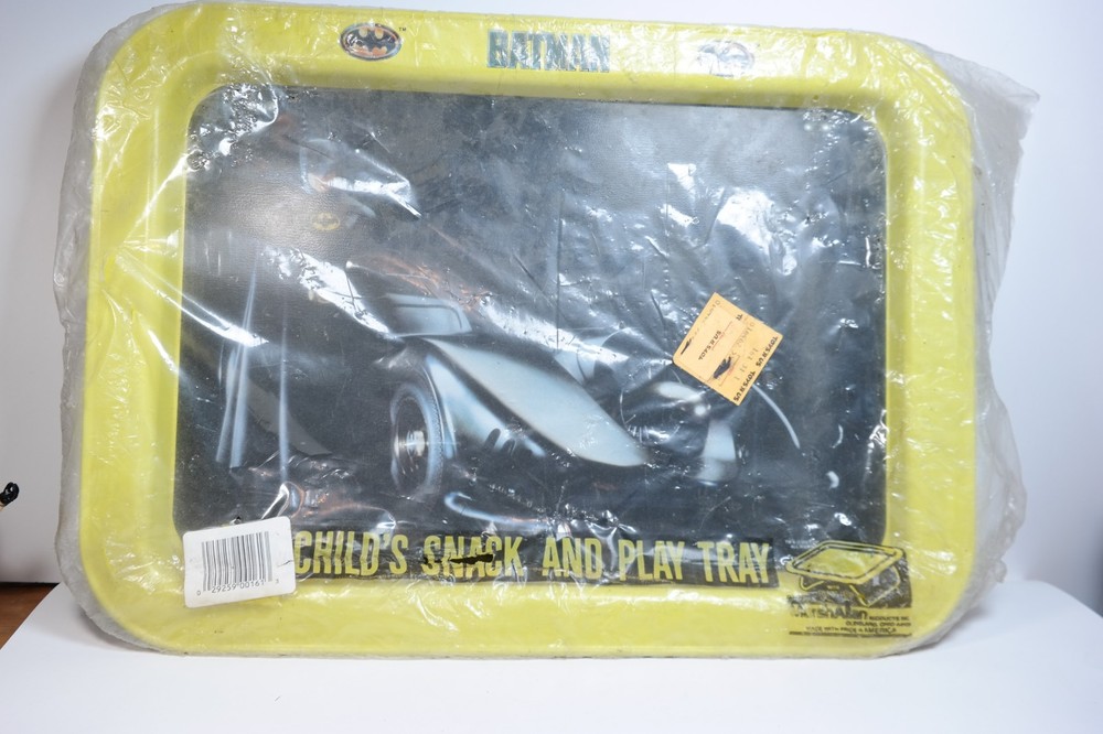 Vintage Batman Michael Keaton Movie 1989 TV Tray Snack Tray SEALED NEW DC comics