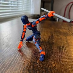 T13 Action Figure,Assembly Completed Dummy Nova Titan Lucky 13 Action Figure 3D