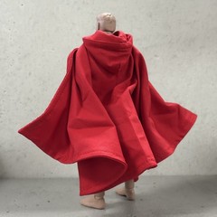 SU-C-XGB: 1/12 wired red hooded cape for Marvel Legends Age of Apocalypse Gambit