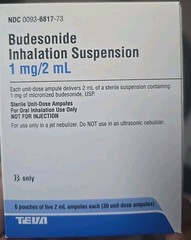 BUDESONIDE INHALATION SUSPENSION 1 MG / 2 ML 30 UNIT DOSE AMPULES TEVA ORAL