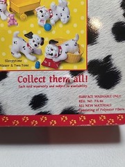 Disney 101 Dalmatians 1990s Bathtime Jewel & Dipstick Figure Set New In Box