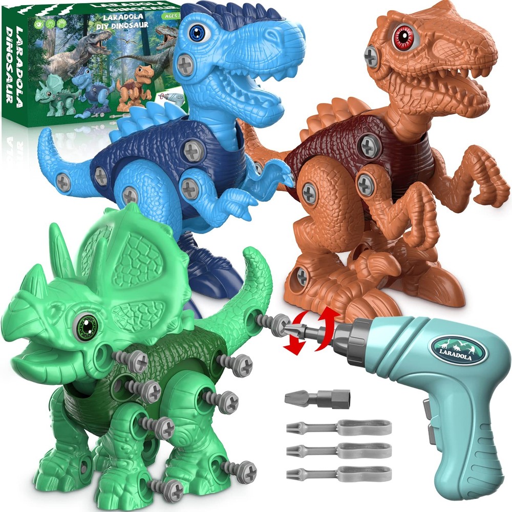 Dinosaur Toys for 3 4 5 6 7 8 Year Old Boys, Take Apart Dinosaur Toys for Kid…