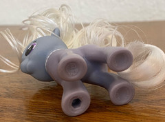 My Little Pony SILVER SPOON G4 3″ Brushable, Replacement Blue Glasses, Refurbish