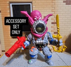 Tmnt Adventurers 1994 Deep Sea Divin Leo Custom Full Accessory Set Only