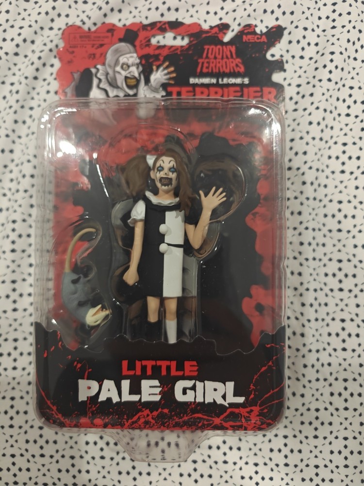 NECA Toony Terrors Damien Leone’s Terrifier LITTLE PALE GIRL Figure w Possum