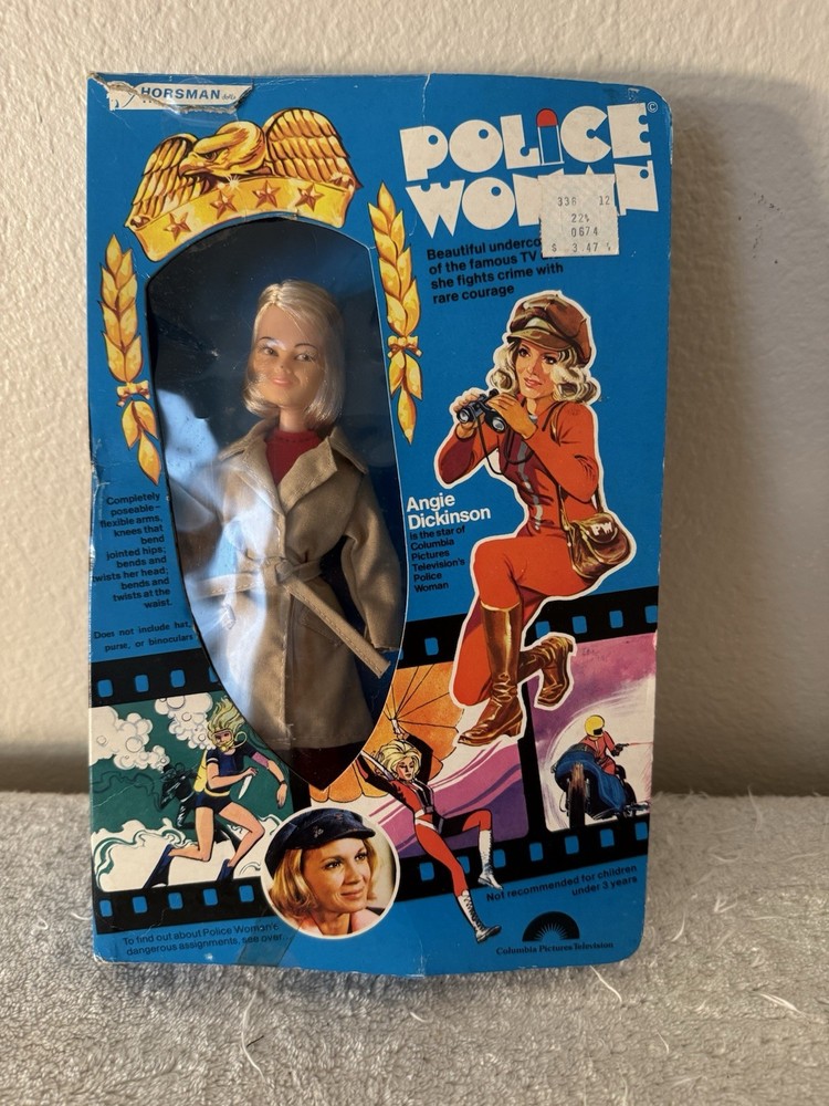 Vintage Horsman Angie Dickinson 1976 Police Woman 9” Action Doll Figure