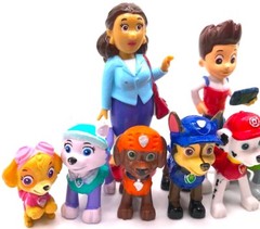 PAW PATROL Figure Play Set NICKELODEON Nick Jr PVC TOY Ryder SKYE Mayor Goodway