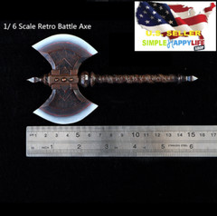 1/6 Vikings battle axe roman empire soldier weapon for hot toys Phicen ❶USA❶