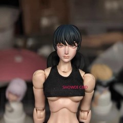1/12 Custom Chainsaw Man Asa Mitaka Head Carving For 6″ Romankey&Other’s Figure