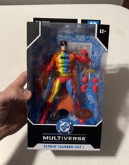 McFarlane DC Multiverse Batman Rainbow Suit Red Platinum Edition SEALED