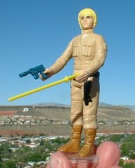 Luke Bespin Yellow FLOAT Lightsaber Blue REPRO Custom Weapons Vintage Star War