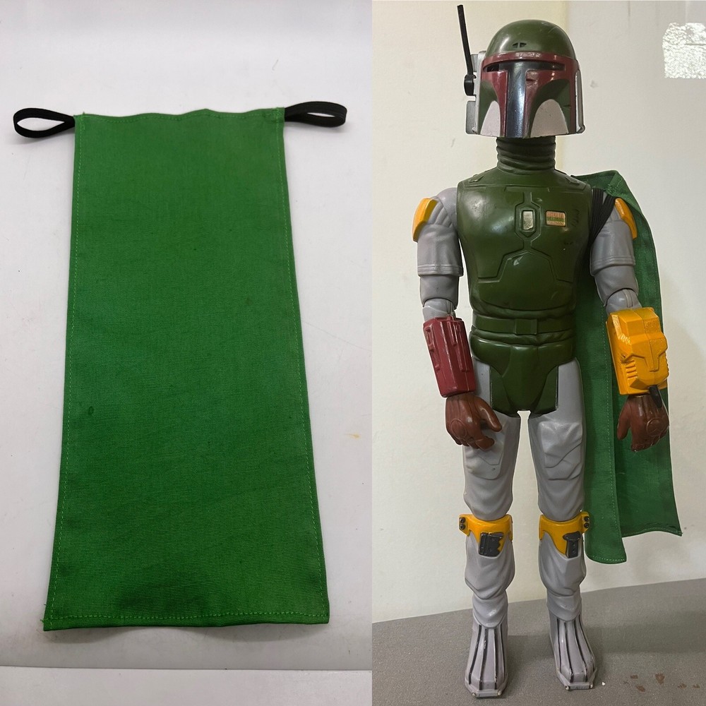 Custom 1979 KENNER STAR WARS 12″ BOBA FETT Green CAPE ACCESSORY (Cape Only)
