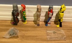 Kidrobot Transformers vs GI Joe Mini Series figures 5 PC lot Optimus, Megatron