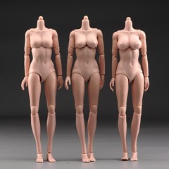 USA TQ0525 1/6 Female Soldier Suntan Skin Middle Breast Action Figure Body Model